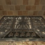 Gas Cook top in granite top